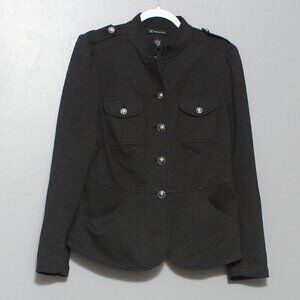 INC International concepts charcoal gray matador jacket